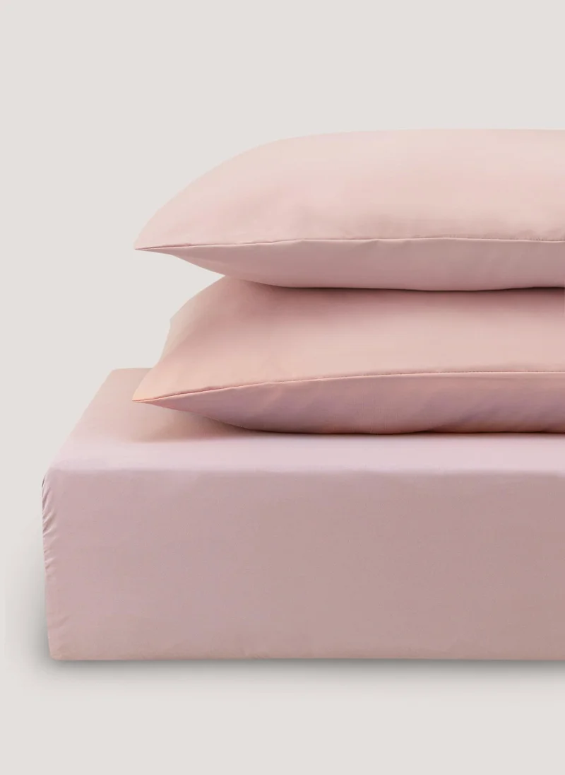 Matalan Pink Super Soft Fitted Bed Sheet & Pillowcase Bundle
